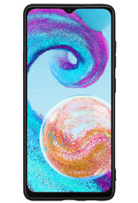 Nomfy Hoesje Geschikt voor Samsung A04s Hoesje Siliconen Cover Case - Hoes Geschikt voor Samsung Galaxy A04s Hoes Back Case - Zwart