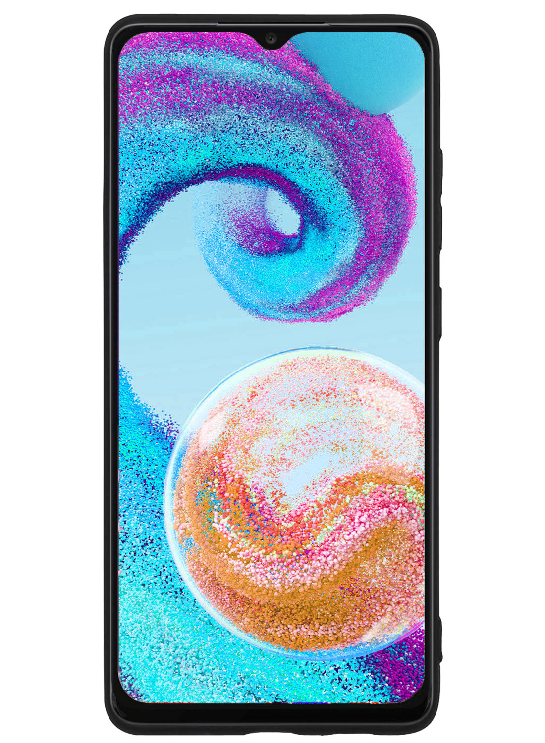 Nomfy Hoesje Geschikt voor Samsung A04s Hoesje Siliconen Cover Case - Hoes Geschikt voor Samsung Galaxy A04s Hoes Back Case - Zwart