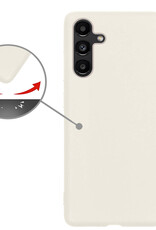 Nomfy Hoesje Geschikt voor Samsung A04s Hoesje Siliconen Cover Case - Hoes Geschikt voor Samsung Galaxy A04s Hoes Back Case - Wit