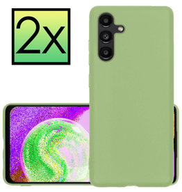 NoXx NoXx Samsung Galaxy A04s Hoesje Siliconen - Groen - 2 PACK