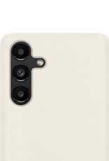 NoXx Hoes Geschikt voor Samsung A04s Hoesje Cover Siliconen Back Case Hoes - Wit