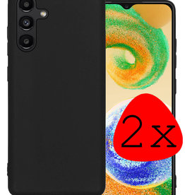 BASEY. BASEY. Samsung Galaxy A04s Hoesje Siliconen - Zwart - 2 PACK