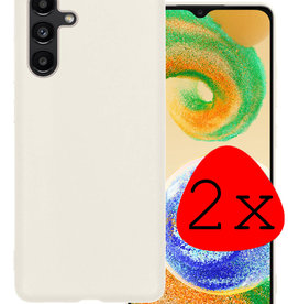 BASEY. BASEY. Samsung Galaxy A04s Hoesje Siliconen - Wit - 2 PACK