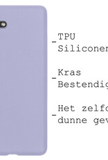 BASEY. Hoes Geschikt voor Samsung A04s Hoesje Siliconen Back Cover Case - Hoesje Geschikt voor Samsung Galaxy A04s Hoes Cover Hoesje - Lila - 2 Stuks