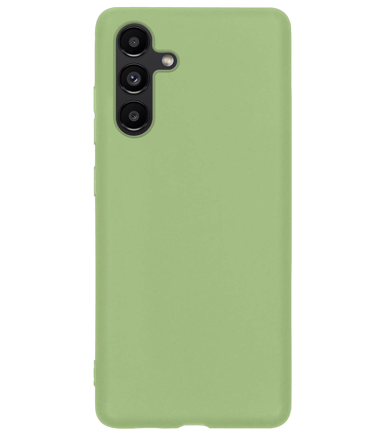 BASEY. Hoes Geschikt voor Samsung A04s Hoesje Siliconen Back Cover Case - Hoesje Geschikt voor Samsung Galaxy A04s Hoes Cover Hoesje - Groen