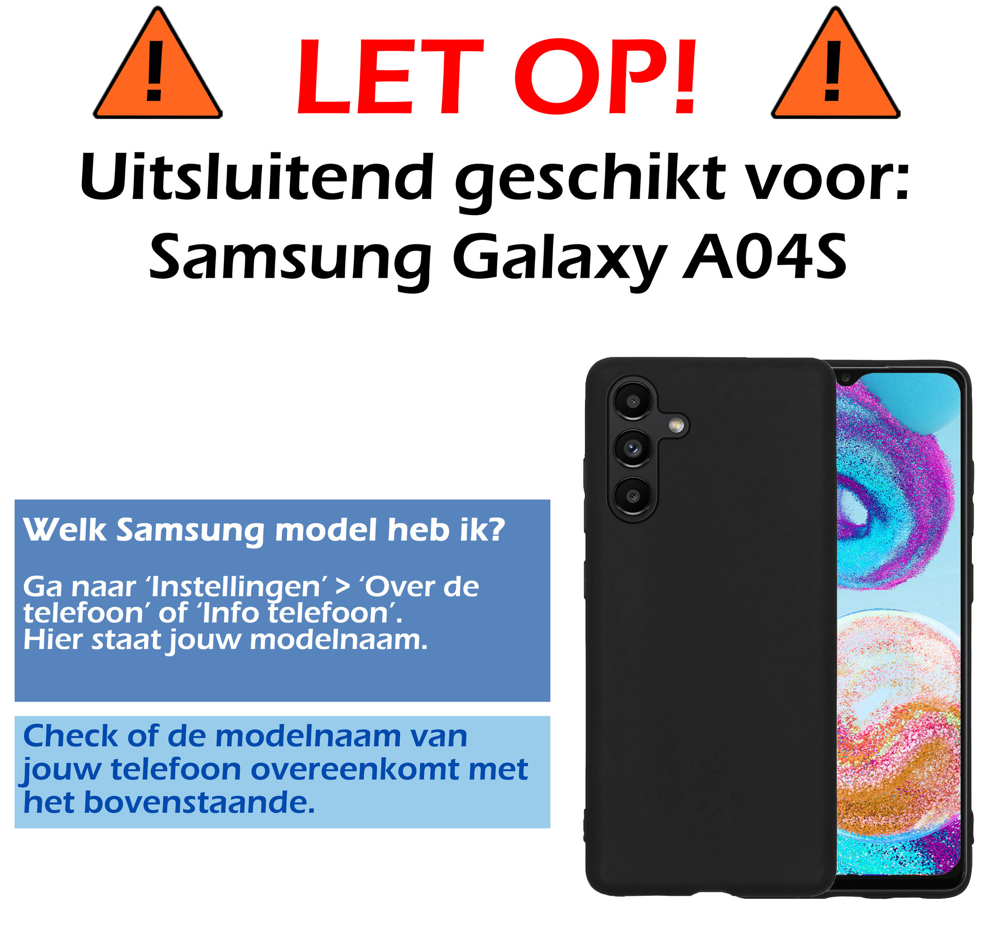 Nomfy Screenprotector Geschikt voor Samsung A04s Screenprotector Bescherm Glas - Screenprotector Geschikt voor Samsung Galaxy A04s Screen Protector Tempered Glass Full Screen Full Cover - 3 PACK