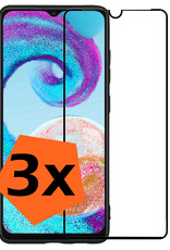 Nomfy Screenprotector Geschikt voor Samsung A04s Screenprotector Bescherm Glas - Screenprotector Geschikt voor Samsung Galaxy A04s Screen Protector Tempered Glass Full Screen Full Cover - 3 PACK