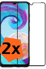 Nomfy Screenprotector Geschikt voor Samsung A04s Screenprotector Bescherm Glas - Screenprotector Geschikt voor Samsung Galaxy A04s Screen Protector Tempered Glass Full Screen Full Cover - 2 PACK