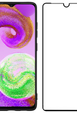 NoXx Screenprotector Geschikt voor Samsung A04s Screenprotector Tempered Glass Gehard Glas Full Cover - 3x