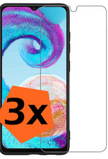 Nomfy Screenprotector Geschikt voor Samsung A04s Screenprotector Bescherm Glas Tempered Glass - Screenprotector Geschikt voor Samsung Galaxy A04s Screen Protector - 3 PACK