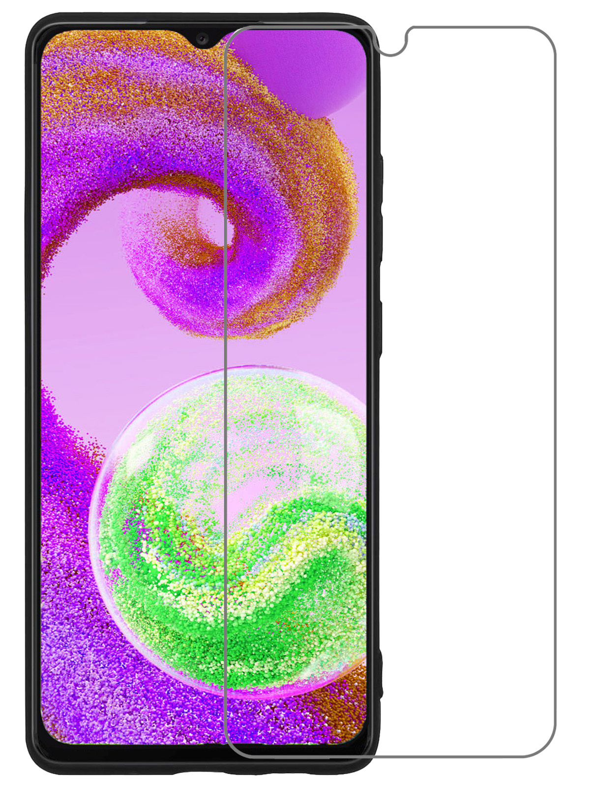 NoXx Samsung Galaxy A04s Screenprotector Tempered Glass Gehard Glas Beschermglas