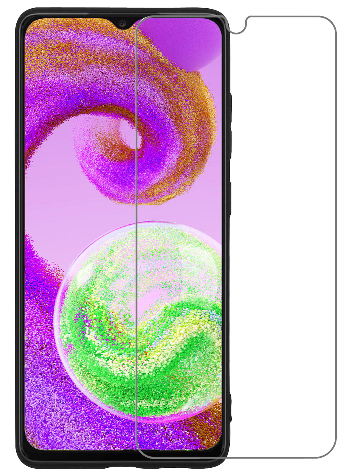 NoXx Screenprotector Geschikt voor Samsung A04s Screenprotector Tempered Glass Gehard Glas Beschermglas