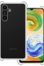 BASEY. Hoes Geschikt voor Samsung A04s Hoesje Shock Proof Case Hoes Siliconen - Hoesje Geschikt voor Samsung Galaxy A04s Hoes Cover Shockproof - Transparant