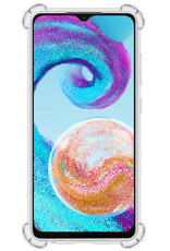 Nomfy Hoesje Geschikt voor Samsung A04s Hoesje Shock Proof Cover Case Shockproof Met Screenprotector - Hoes Geschikt voor Samsung Galaxy A04s Hoes Siliconen Back Case - Transparant