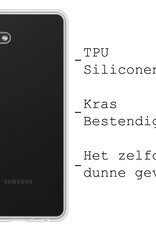 BASEY. Hoes Geschikt voor Samsung A04s Hoesje Siliconen Back Cover Case Met Screenprotector - Hoesje Geschikt voor Samsung Galaxy A04s Hoes Cover Hoesje - Transparant