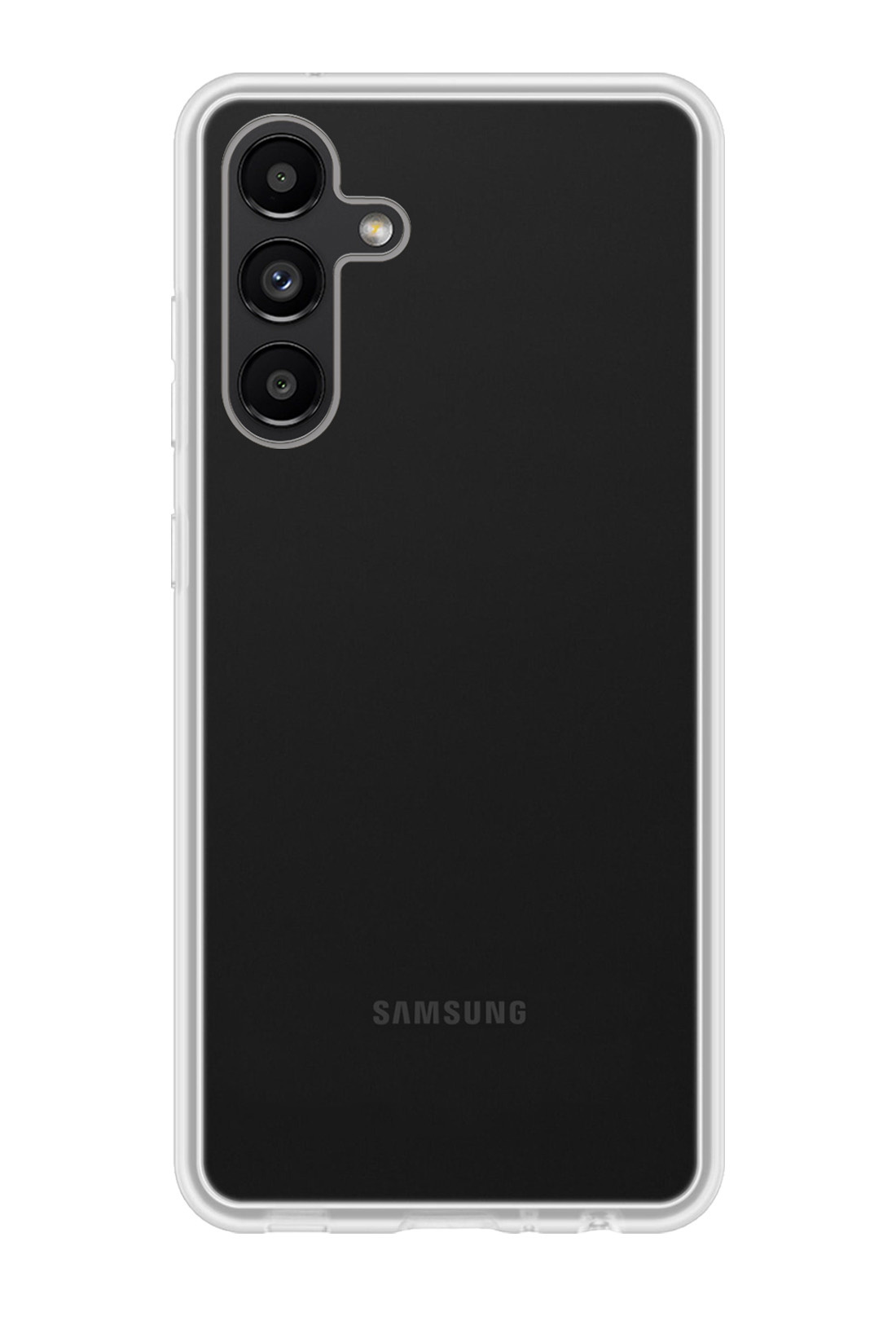 NoXx Hoes Geschikt voor Samsung A04s Hoesje Cover Siliconen Back Case Hoes Met Screenprotector - Transparant