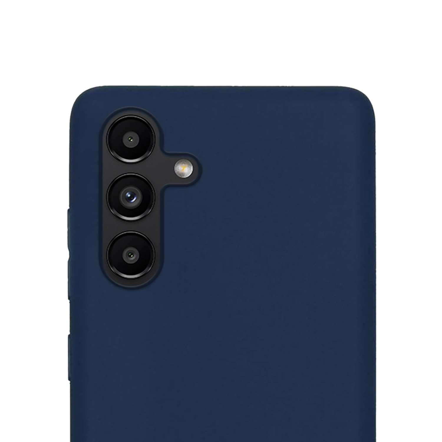 NoXx Hoes Geschikt voor Samsung A04s Hoesje Cover Siliconen Back Case Hoes Met 2x Screenprotector - Donkerblauw