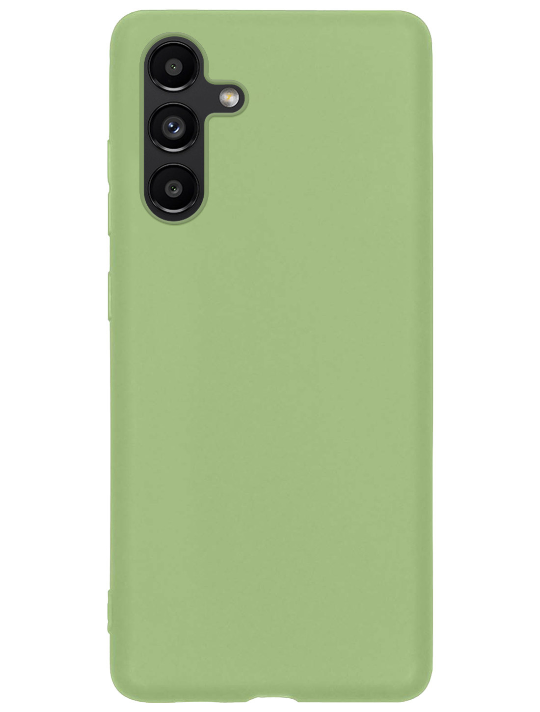 NoXx Samsung Galaxy A04s Hoesje Back Cover Siliconen Case Hoes Met 2x Screenprotector - Groen