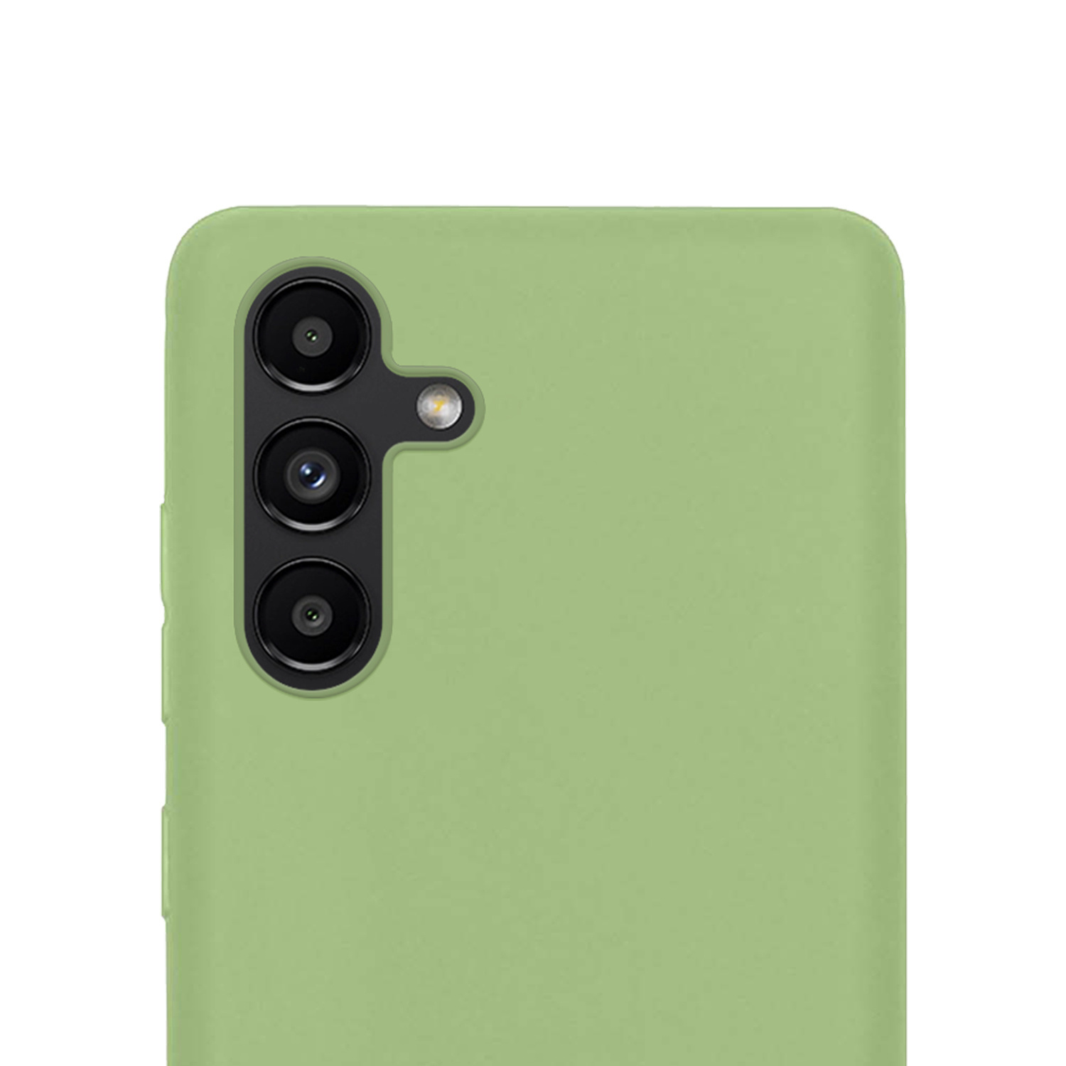NoXx Hoes Geschikt voor Samsung A04s Hoesje Cover Siliconen Back Case Hoes Met 2x Screenprotector - Groen