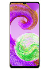 NoXx Samsung Galaxy A04s Hoesje Back Cover Siliconen Case Hoes Met 2x Screenprotector - Wit