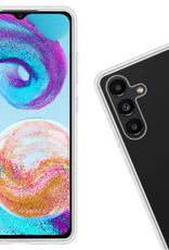 Nomfy Hoesje Geschikt voor Samsung A04s Hoesje Siliconen Cover Case Met Screenprotector - Hoes Geschikt voor Samsung Galaxy A04s Hoes Back Case - Transparant