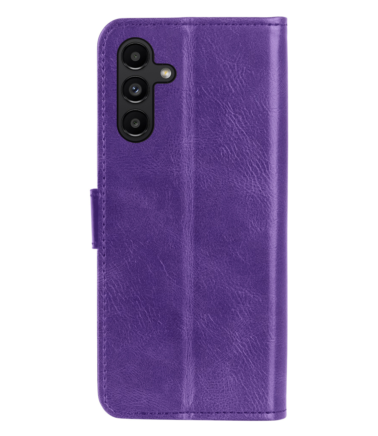 NoXx Hoes Geschikt voor Samsung A04s Hoesje Book Case Hoes Flip Cover Wallet Bookcase Met Screenprotector - Paars