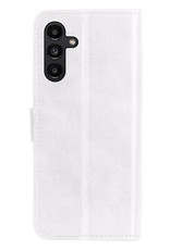 NoXx Samsung Galaxy A04s Hoesje Book Case Hoes Flip Cover Bookcase Met Screenprotector - Wit