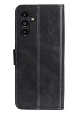 NoXx Hoes Geschikt voor Samsung A04s Hoesje Book Case Hoes Flip Cover Wallet Bookcase Met Screenprotector - Zwart