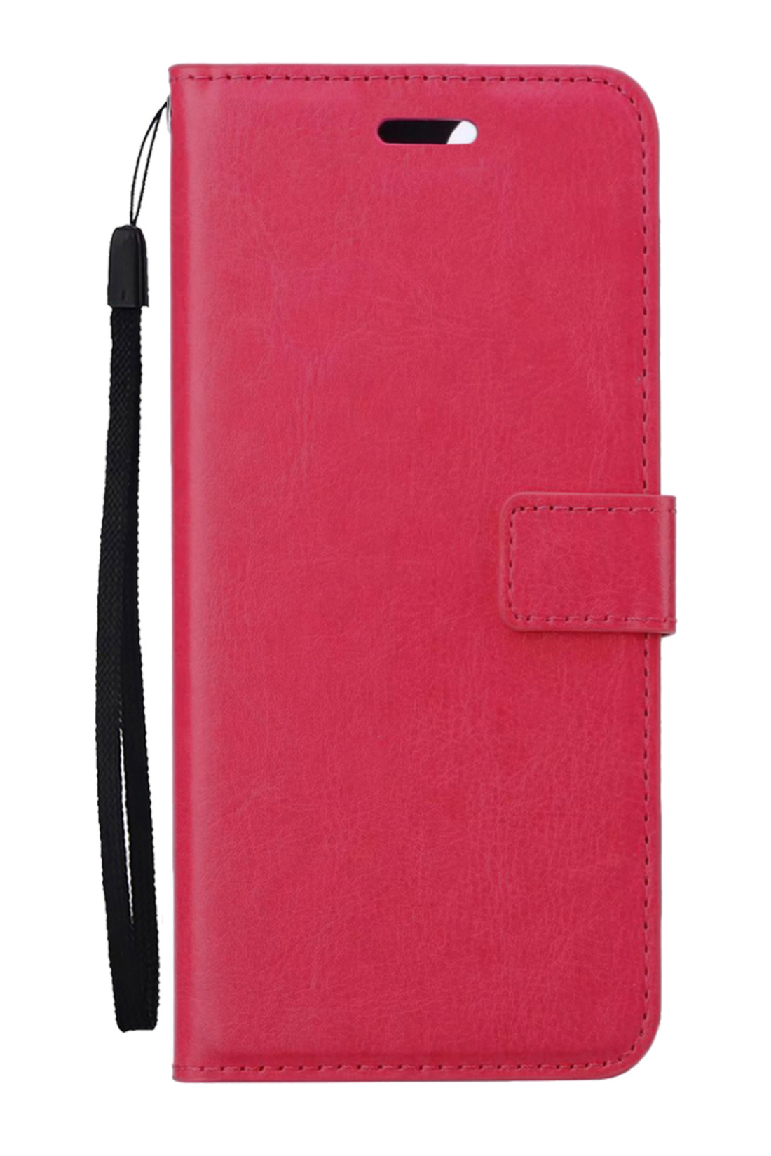 Nomfy Hoesje Geschikt voor Samsung A04s Hoes Bookcase Flipcase Book Cover Met Screenprotector - Hoes Geschikt voor Samsung Galaxy A04s Hoesje Book Case - Donkerroze