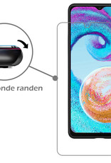 Nomfy Hoesje Geschikt voor Samsung A04s Hoesje Siliconen Cover Case Met Screenprotector - Hoes Geschikt voor Samsung Galaxy A04s Hoes Back Case - Wit