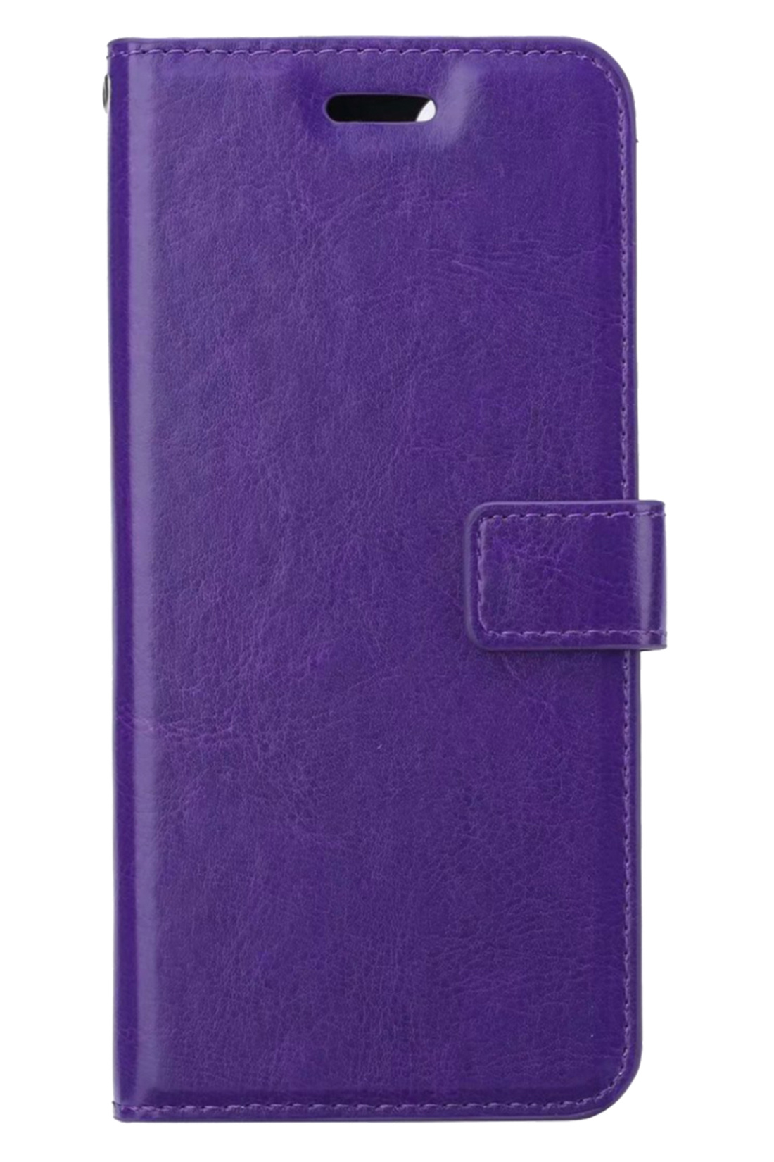 BASEY. Hoes Geschikt voor Samsung A04s Hoesje Bookcase Hoes Flip Case Book Cover - Hoesje Geschikt voor Samsung Galaxy A04s Hoes Book Case Hoesje - Paars