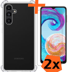 Nomfy Nomfy Samsung Galaxy A04s Hoesje Shockproof Met 2x Screenprotector