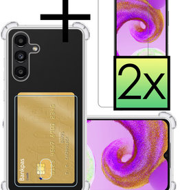 NoXx NoXx Samsung Galaxy A04s Hoesje Pashouder Met 2x Screenprotector