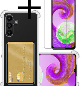 NoXx NoXx Samsung Galaxy A04s Hoesje Pashouder Met Screenprotector