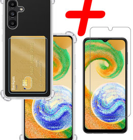 BASEY. BASEY. Samsung Galaxy A04s Hoesje Pashouder Met Screenprotector