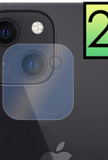 NoXx Screenprotector Geschikt voor iPhone 14 Camera Screenprotector Gehard Glas - Screenprotector Geschikt voor iPhone 14 Screenprotector Camera Tempered Glass - 2x