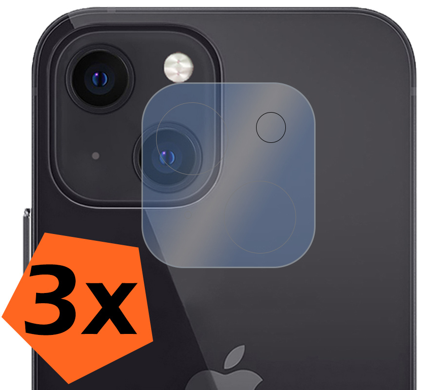 Nomfy Screenprotector Geschikt voor iPhone 14 Camera Screen Protector Beschermglas - Screenprotector Geschikt voor iPhone 14 Camera Screenprotector Tempered Glass - 3 PACK