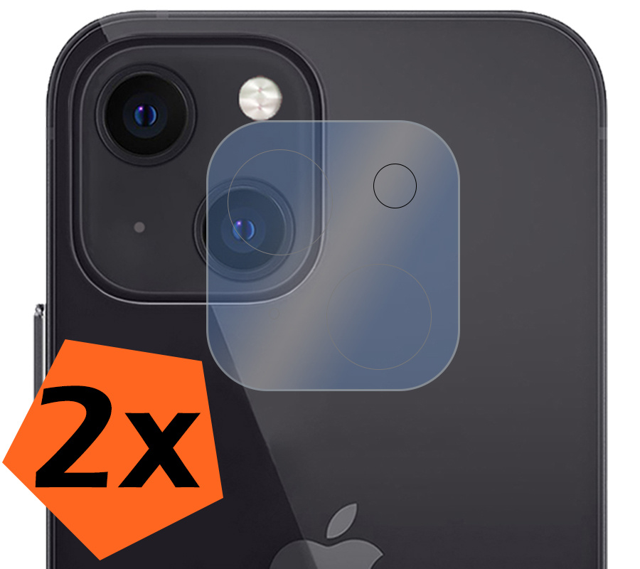 Nomfy Screenprotector Geschikt voor iPhone 14 Plus Camera Screen Protector Beschermglas - Screenprotector Geschikt voor iPhone 14 Plus Camera Screenprotector Tempered Glass - 2 PACK