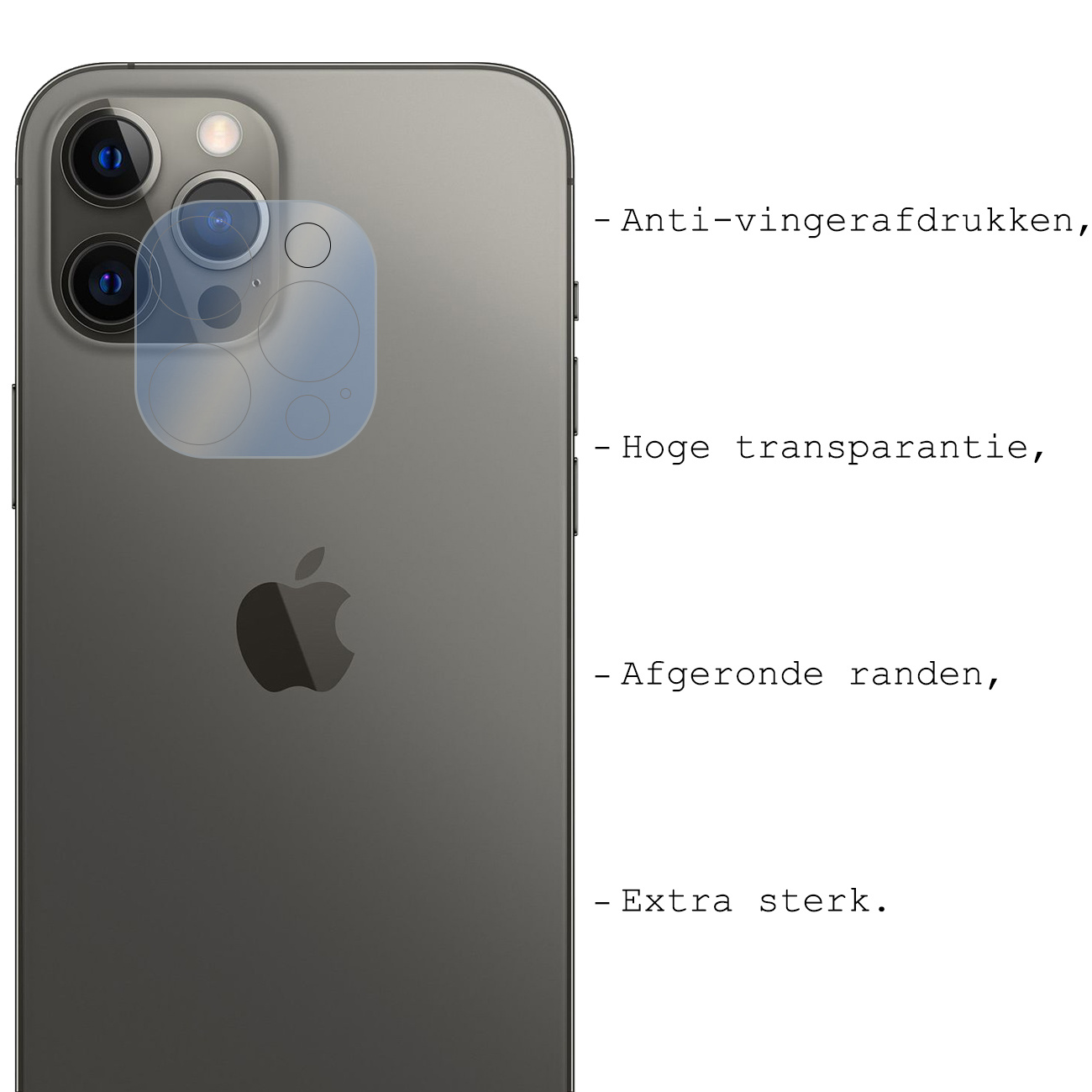BASEY. Screenprotector Geschikt voor iPhone 14 Pro Camera Screenprotector Tempered Glass Beschermglas Camera - Screenprotector Geschikt voor iPhone 14 Pro Camera Screen Protector