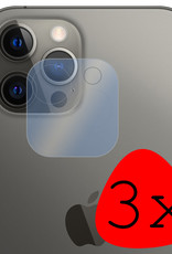 BASEY. Screenprotector Geschikt voor iPhone 14 Pro Camera Screenprotector Tempered Glass Beschermglas Camera - Screenprotector Geschikt voor iPhone 14 Pro Camera Screen Protector - 3 Stuks