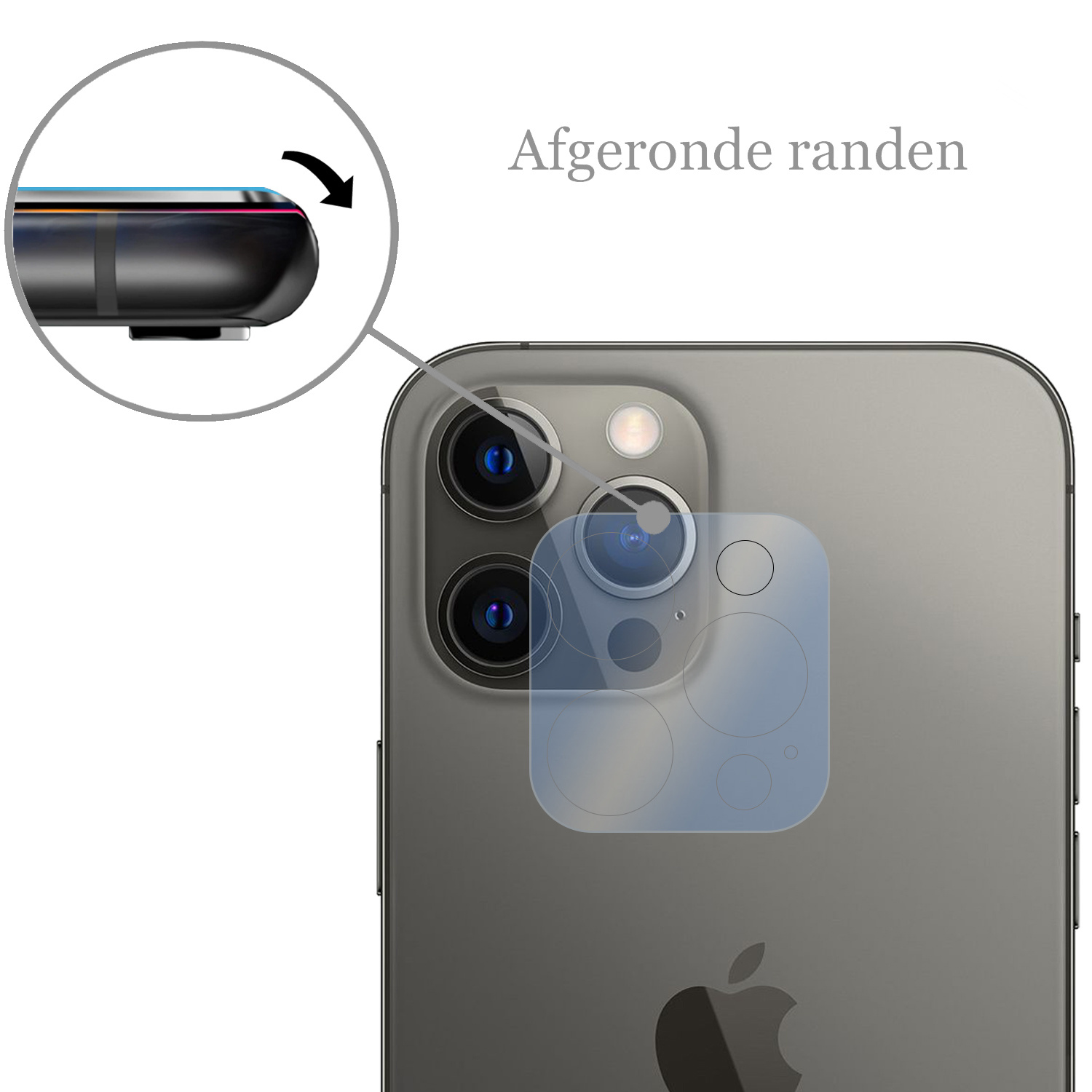 Nomfy Screenprotector Geschikt voor iPhone 14 Pro Camera Screen Protector Beschermglas - Screenprotector Geschikt voor iPhone 14 Pro Camera Screenprotector Tempered Glass - 3 PACK