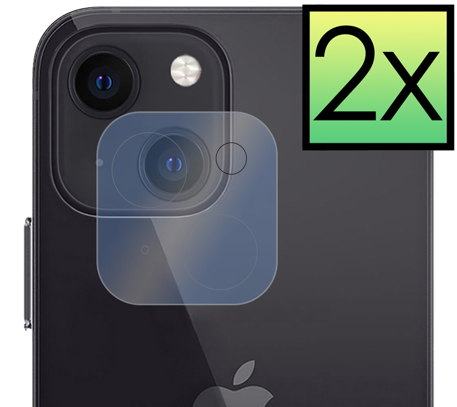 NoXx Screenprotector voor iPhone 13 Camera Glas Screenprotector - 2x Screenprotector voor iPhone 13 Tempered Glass Camera Screenprotector
