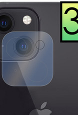 NoXx Screenprotector Geschikt voor iPhone 13 Camera Screenprotector Gehard Glas - Screenprotector Geschikt voor iPhone 13 Screenprotector Camera Tempered Glass - 3x