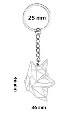 Nomfy Metalen Sleutelhanger Geometrisch Patroon Sleutelhanger Dier - Hond
