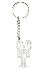 BASEY. Sleutelhanger Patroon Metalen Sleutelhanger Geometrisch - Kreeft