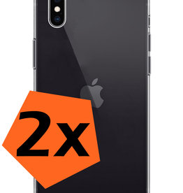 BASEY. BASEY. iPhone X Hoesje Siliconen - Transparant - 2 PACK