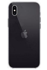 NoXx Hoes Geschikt voor iPhone X Hoesje Cover Siliconen Back Case Hoes - Transparant