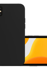 NoXx Hoes Geschikt voor iPhone X Hoesje Cover Siliconen Back Case Hoes - Zwart