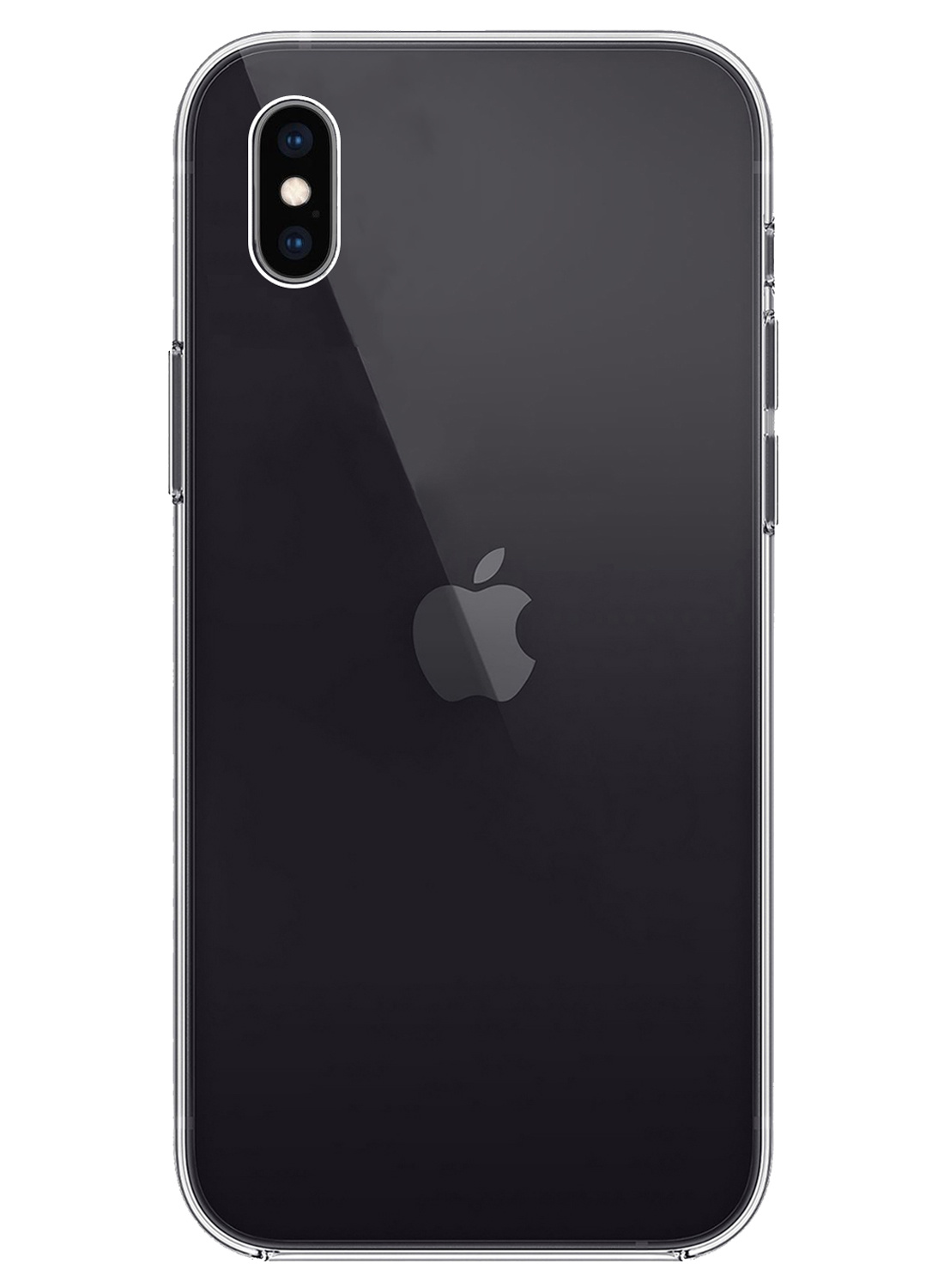 Nomfy Hoesje Geschikt voor iPhone X Hoesje Siliconen Cover Case - Hoes Geschikt voor iPhone X Hoes Back Case - Transparant