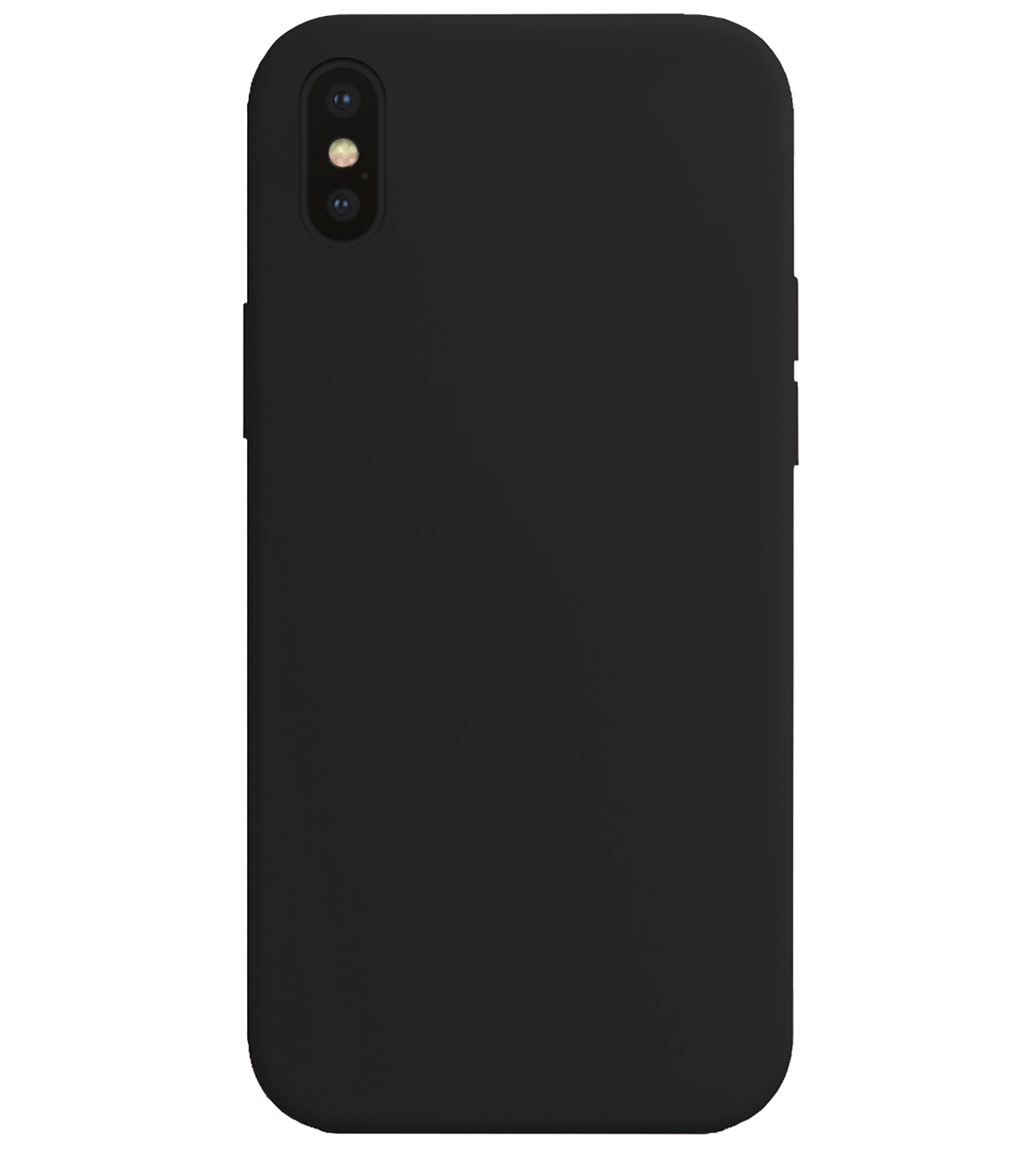 BASEY. Hoes Geschikt voor iPhone Xs Hoesje Siliconen Back Cover Case - Hoesje Geschikt voor iPhone Xs Hoes Cover Hoesje - Zwart